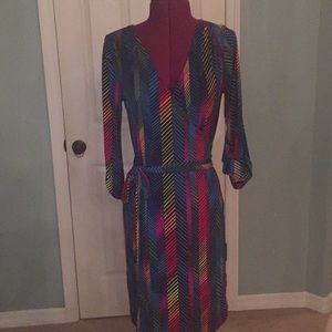 BCBGeneration wrap dress multi color
